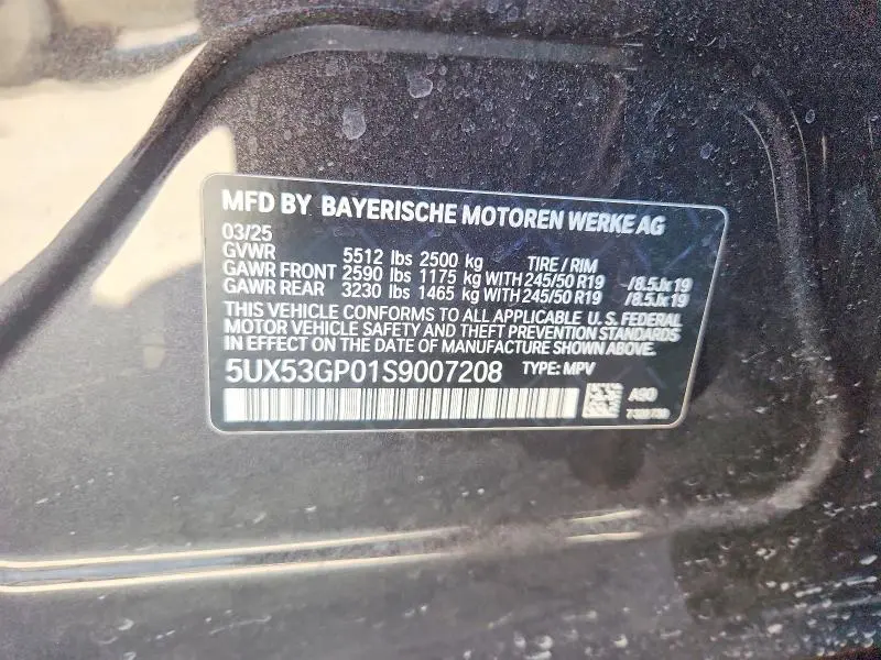 2025 BMW X3 30 XDRIVE  