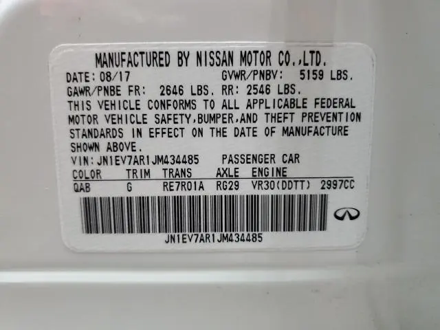 2018 INFINITI Q50 LUXE  