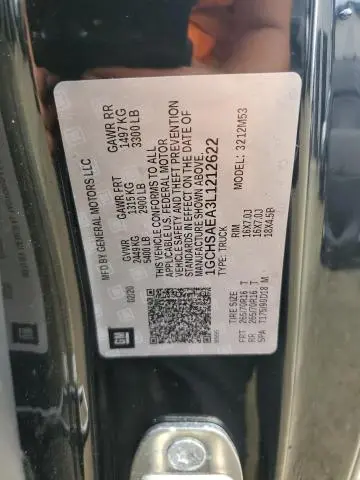 2020 CHEVROLET COLORADO   