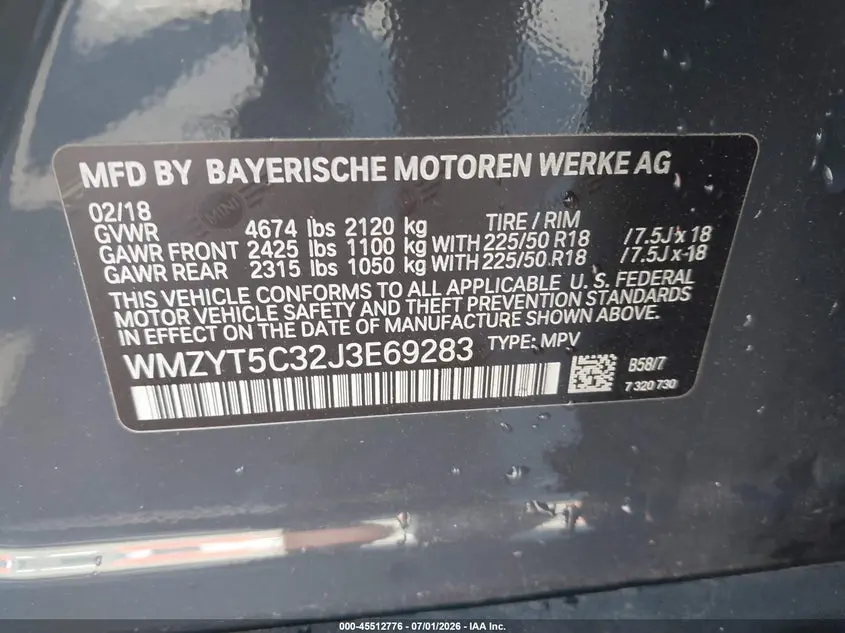 2018 MINI COUNTRYMAN COOPER S