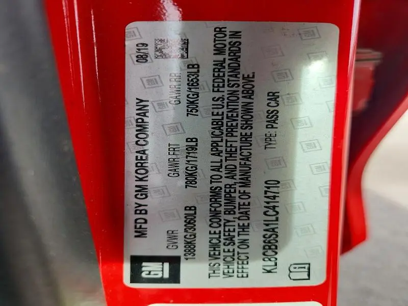 2020 CHEVROLET SPARK LS  