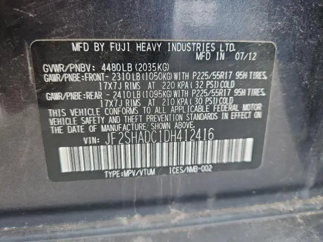 2013 SUBARU FORESTER 2.5X PREMIUM  