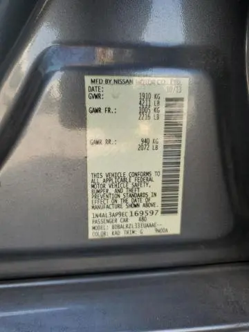 2014 NISSAN ALTIMA 2.5  