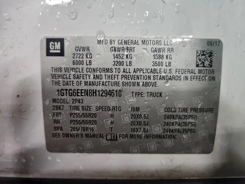 2017 GMC CANYON DENALI  