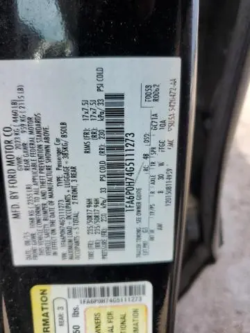 2016 FORD FUSION SE  