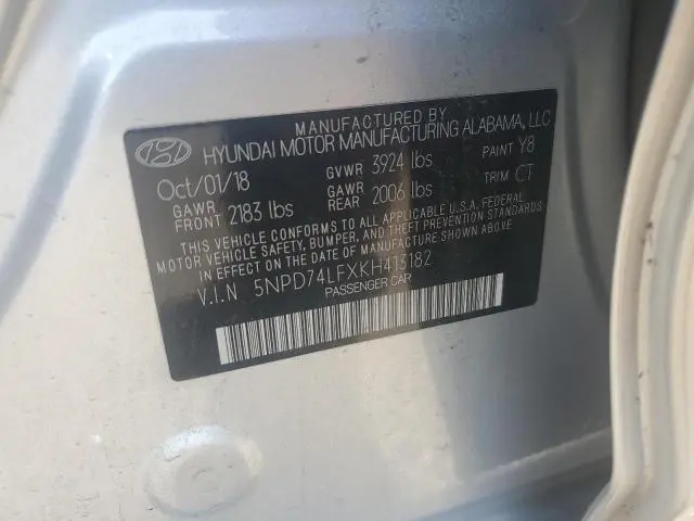 2019 HYUNDAI ELANTRA SE  