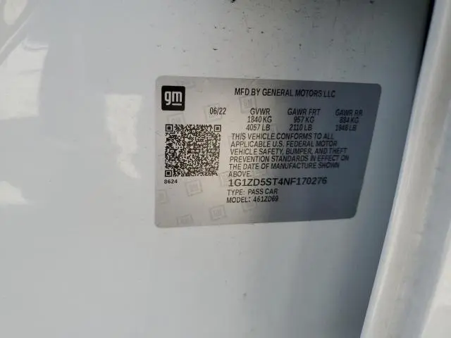 2022 CHEVROLET MALIBU LT  