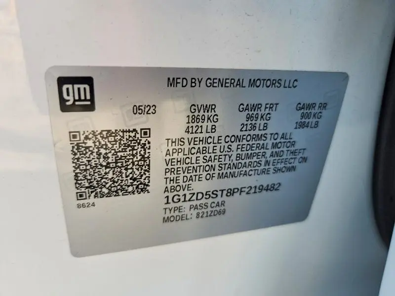 2023 CHEVROLET MALIBU LT  