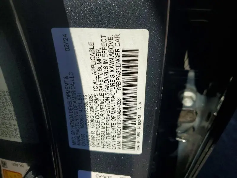 2024 HONDA ACCORD EX  