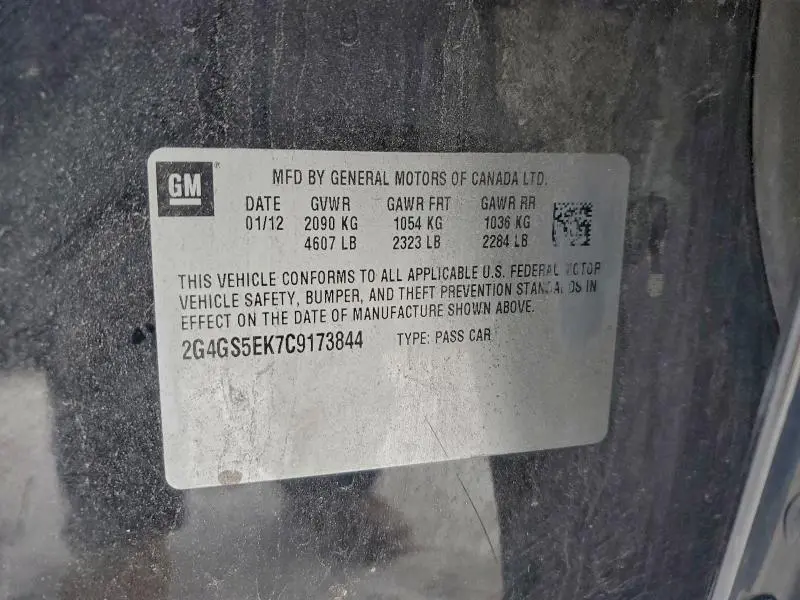 2012 BUICK REGAL PREMIUM  