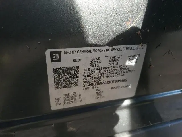 2019 CHEVROLET BLAZER 1LT  