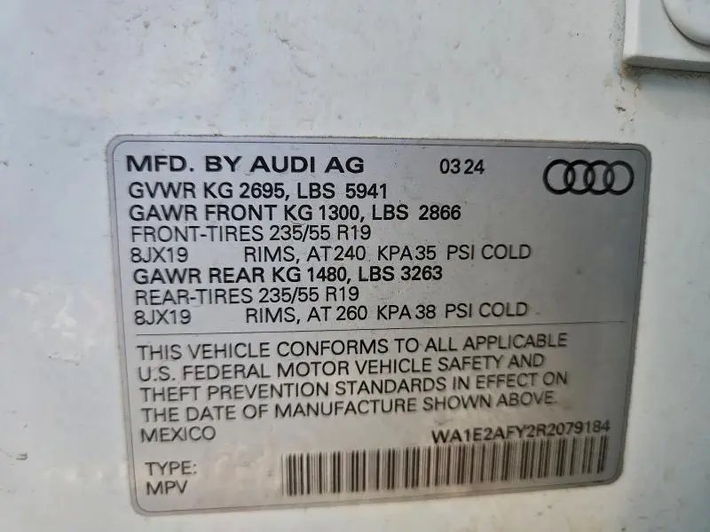 2024 AUDI Q5 E PREMIUM PLUS 55  
