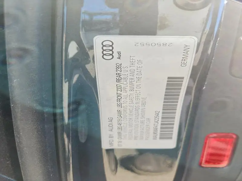 2018 AUDI A4 PREMIUM  