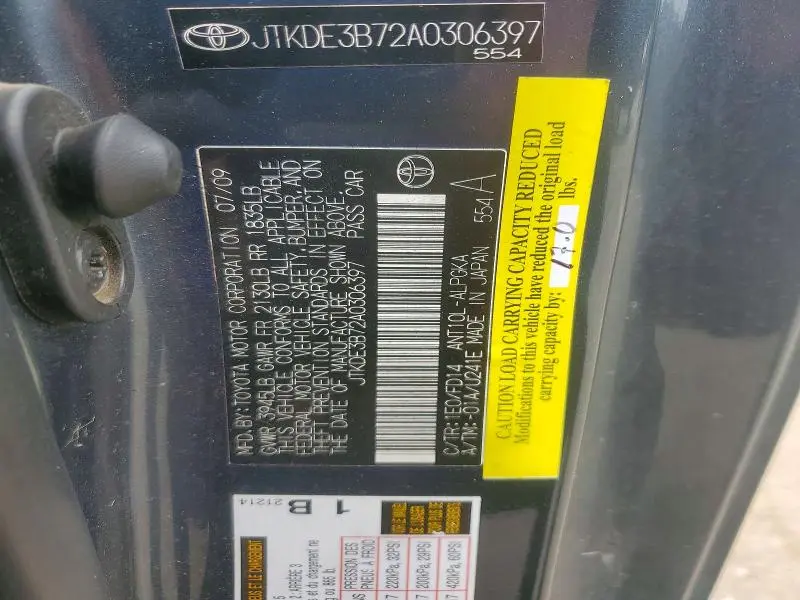 2010 SCION TC BASE  