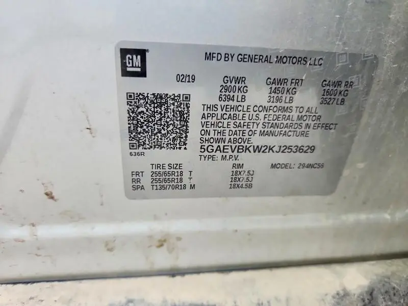 2019 BUICK ENCLAVE PREMIUM  