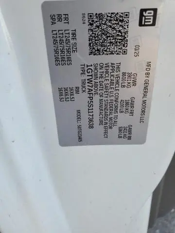 2025 GMC SAVANA G2500  