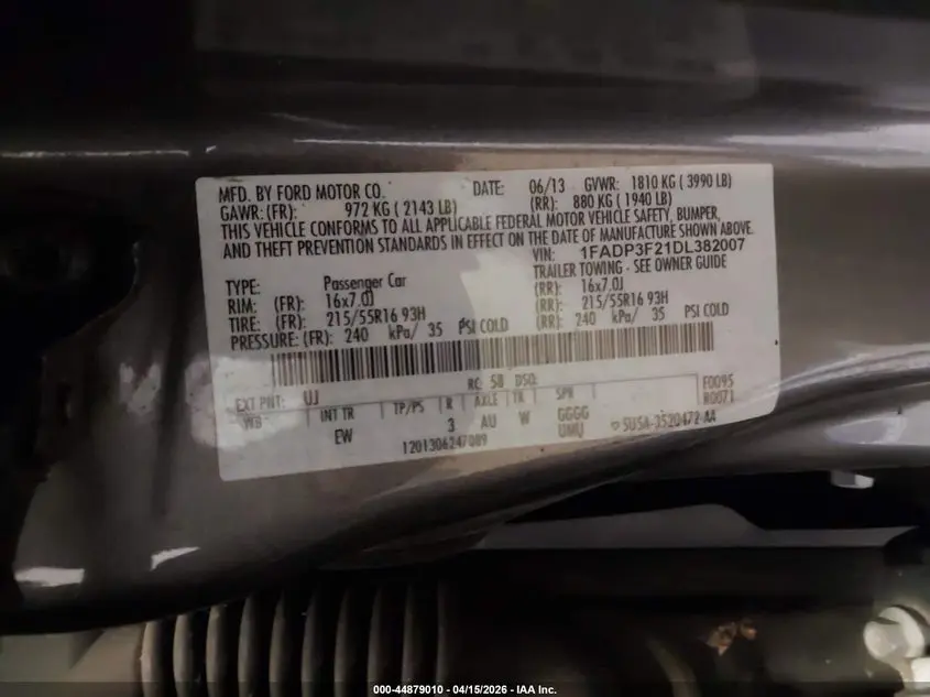 2013 FORD FOCUS SE