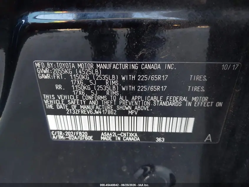2018 TOYOTA RAV4 LE