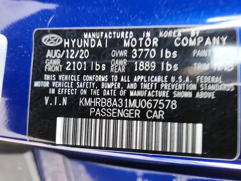 2021 HYUNDAI VENUE SE  