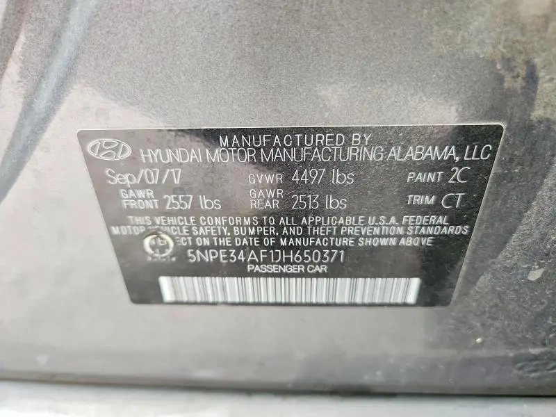 2018 HYUNDAI SONATA SEL  