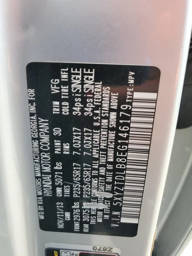 2014 HYUNDAI SANTA FE SPORT   