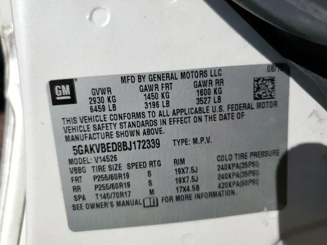 2011 BUICK ENCLAVE CXL