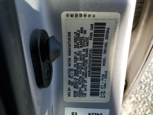 2010 TOYOTA COROLLA BASE  