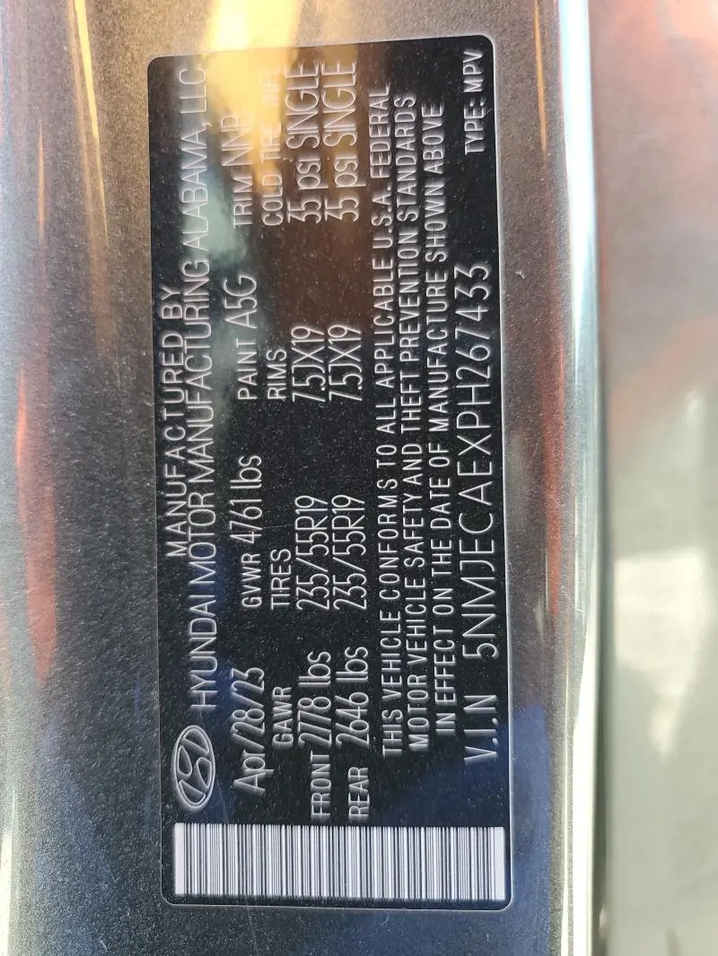 2023 HYUNDAI TUCSON LIMITED  