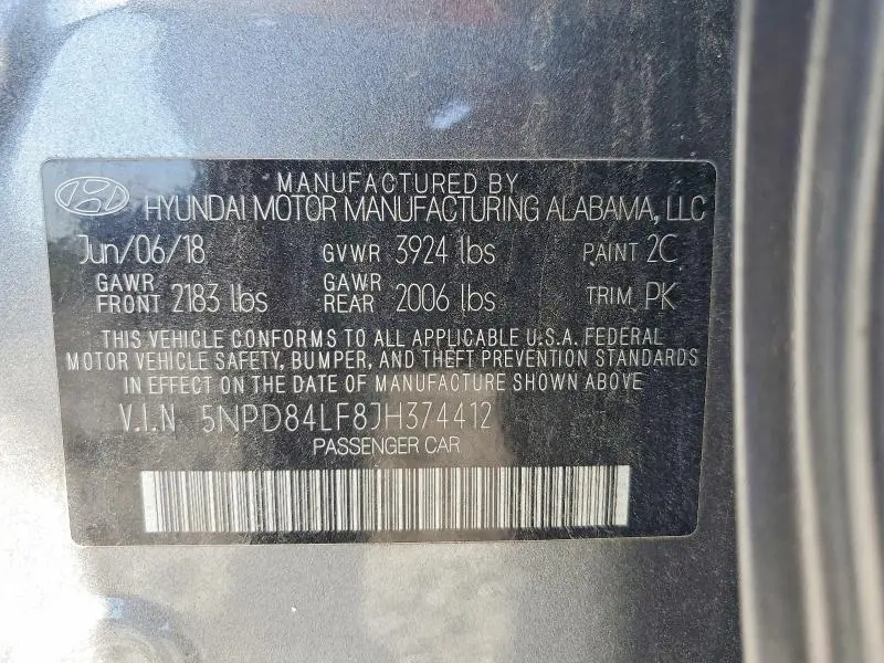 2018 HYUNDAI ELANTRA VALUE EDITION  