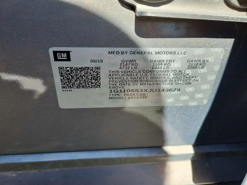 2018 CHEVROLET IMPALA LT  