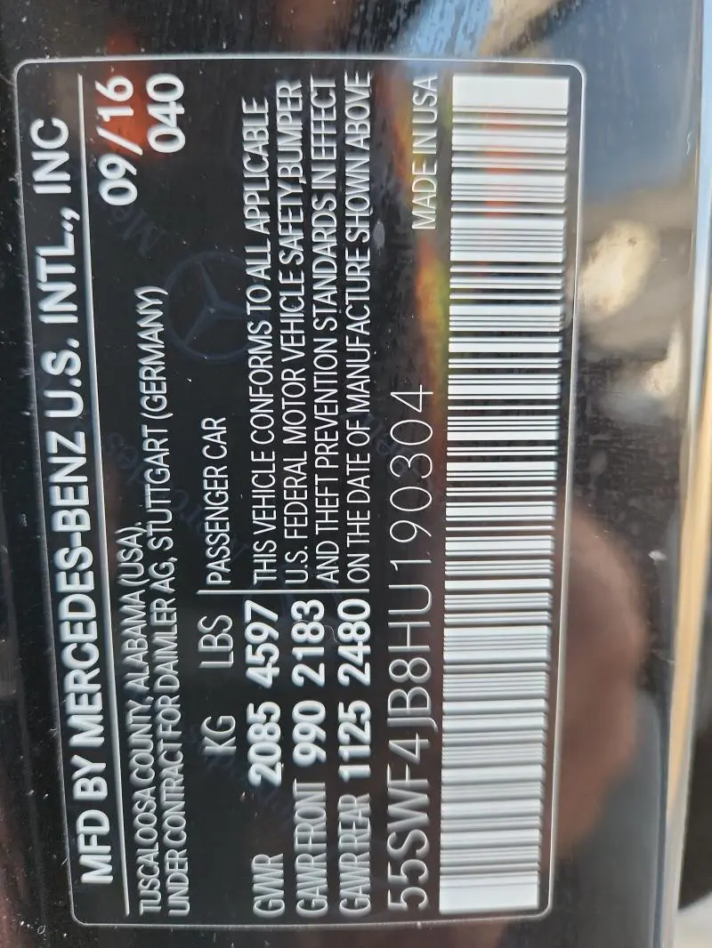 2017 MERCEDES-BENZ C 300  