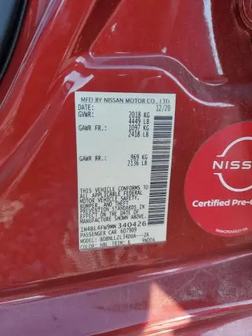 2021 NISSAN ALTIMA PLATINUM  