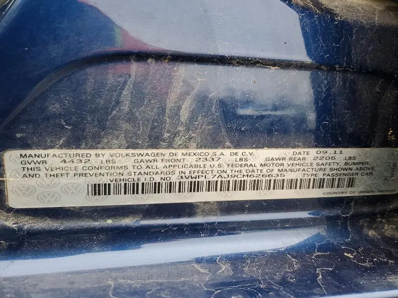 2012 VOLKSWAGEN JETTA TDI  