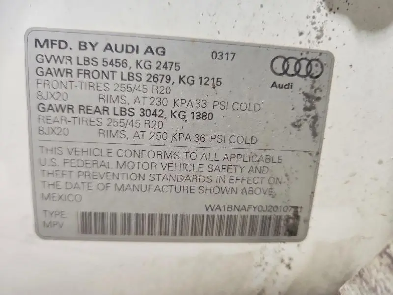 2018 AUDI Q5 PREMIUM PLUS  
