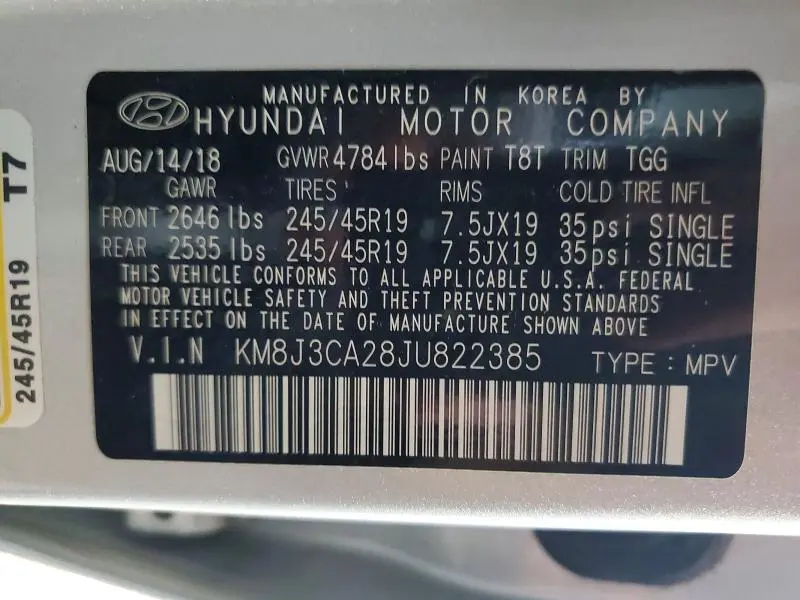 2018 HYUNDAI TUCSON VALUE  