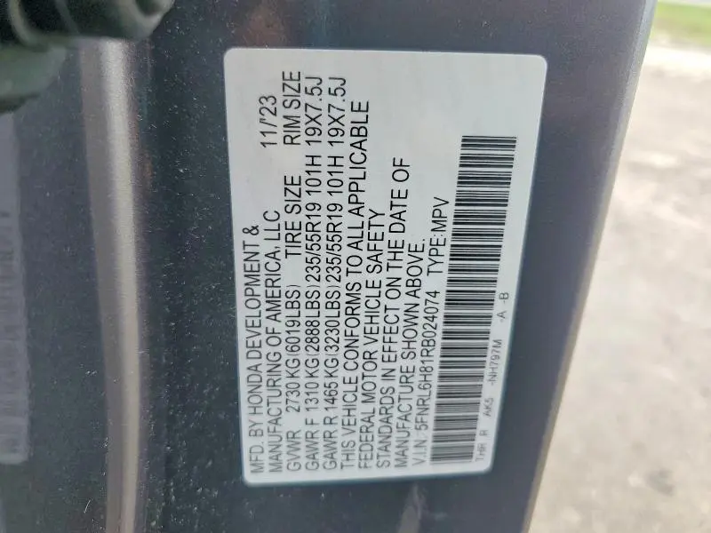 2024 HONDA ODYSSEY TOURING  