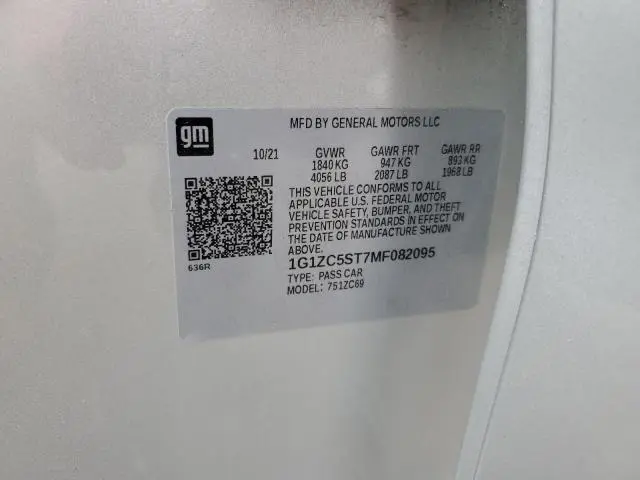 2021 CHEVROLET MALIBU LS