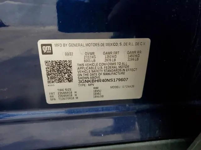 2022 CHEVROLET BLAZER 2LT