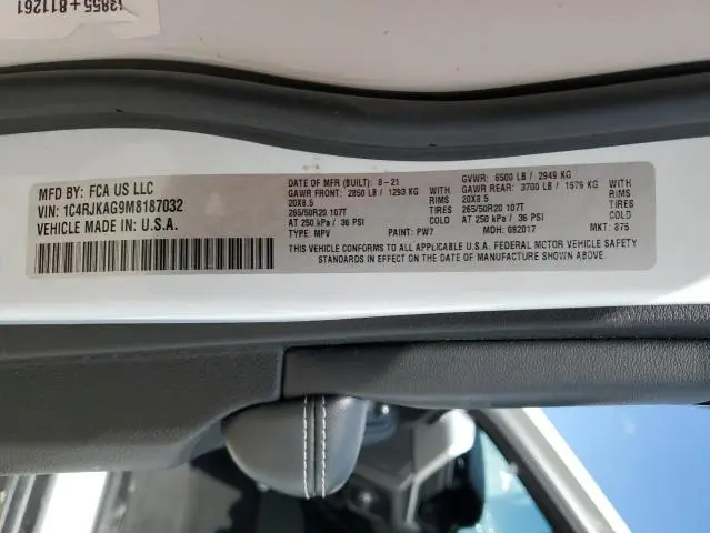 2021 JEEP GRAND CHEROKEE L LAREDO  