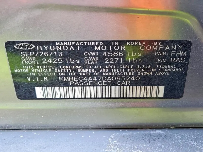 2013 HYUNDAI SONATA HYBRID  