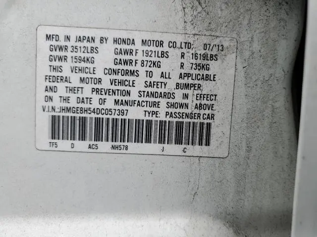 2013 HONDA FIT SPORT