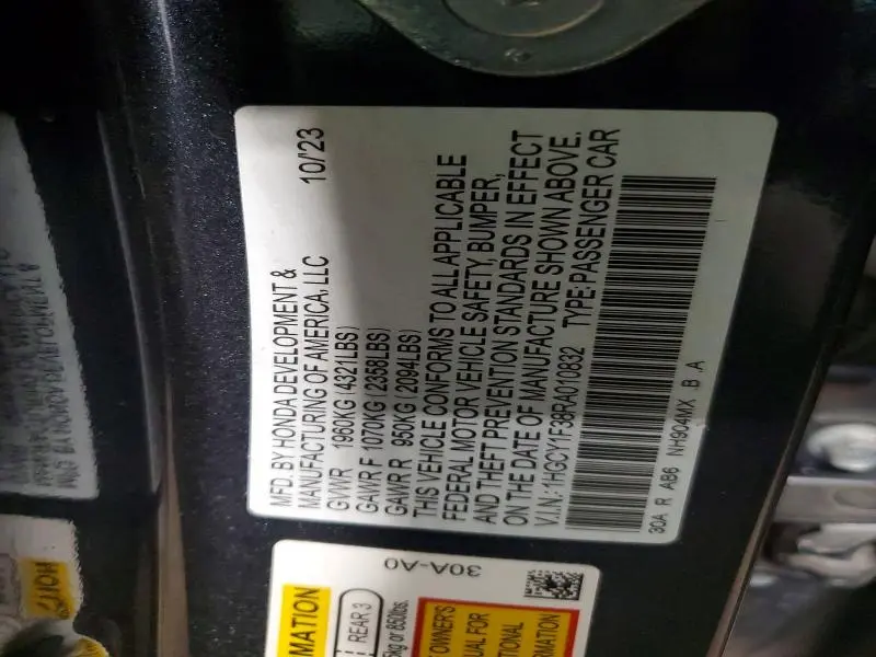 2024 HONDA ACCORD EX  