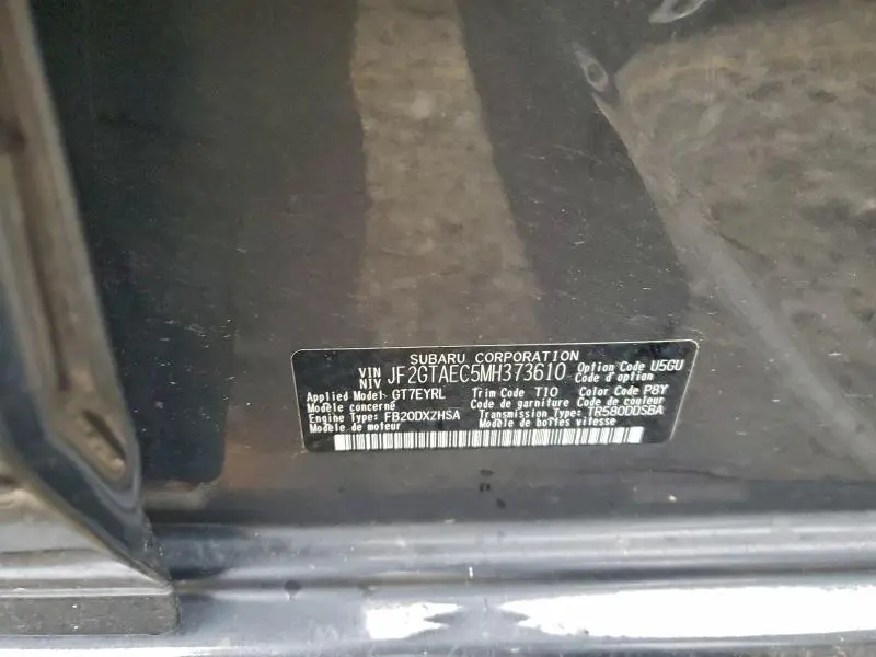 2021 SUBARU CROSSTREK PREMIUM  