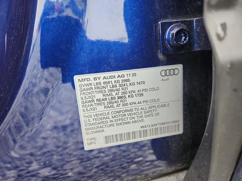 2021 AUDI Q7 PREMIUM PLUS  