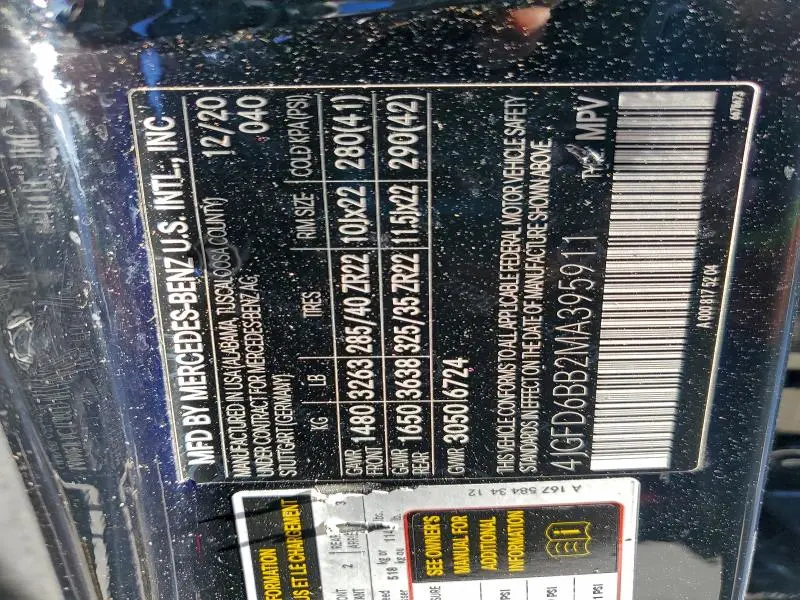 2021 MERCEDES-BENZ GLE COUPE AMG 53 4MATIC  