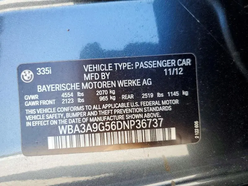 2013 BMW 335 I  