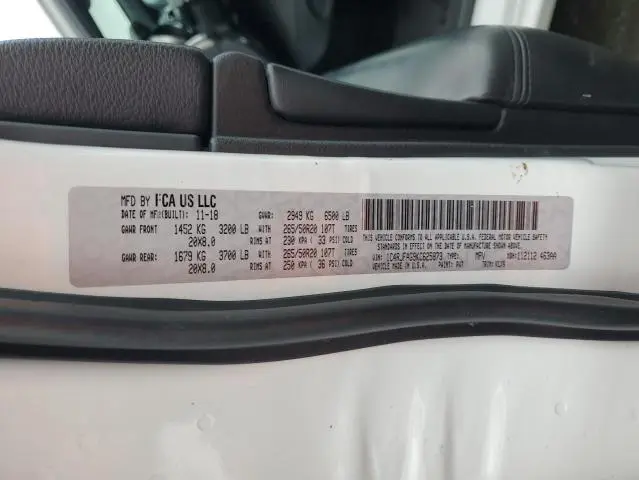 2019 JEEP GRAND CHEROKEE LAREDO  