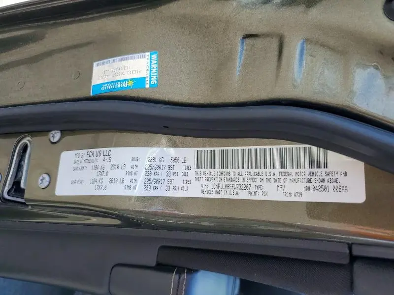 2015 JEEP CHEROKEE SPORT  