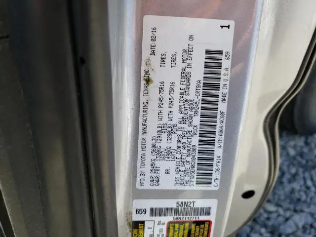 2016 TOYOTA TACOMA ACCESS CAB  