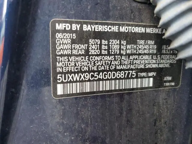 2016 BMW X3 XDRIVE28I  